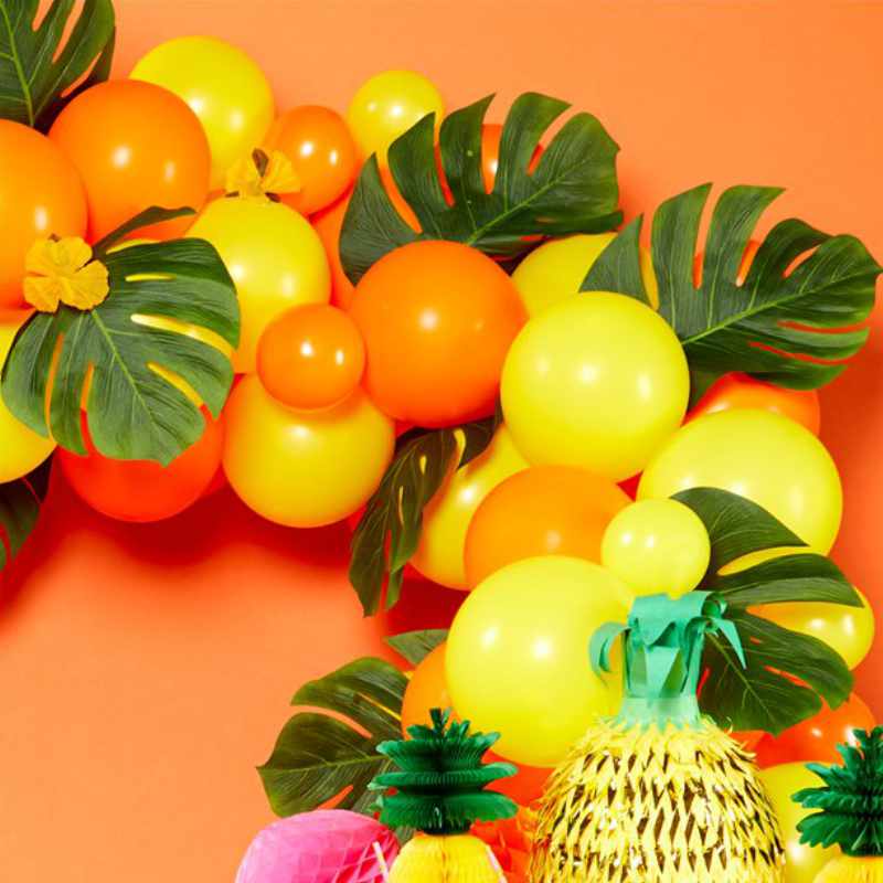 Kindergeburtstag-Tischdekoration_Palmblaeter_4_Stk_2