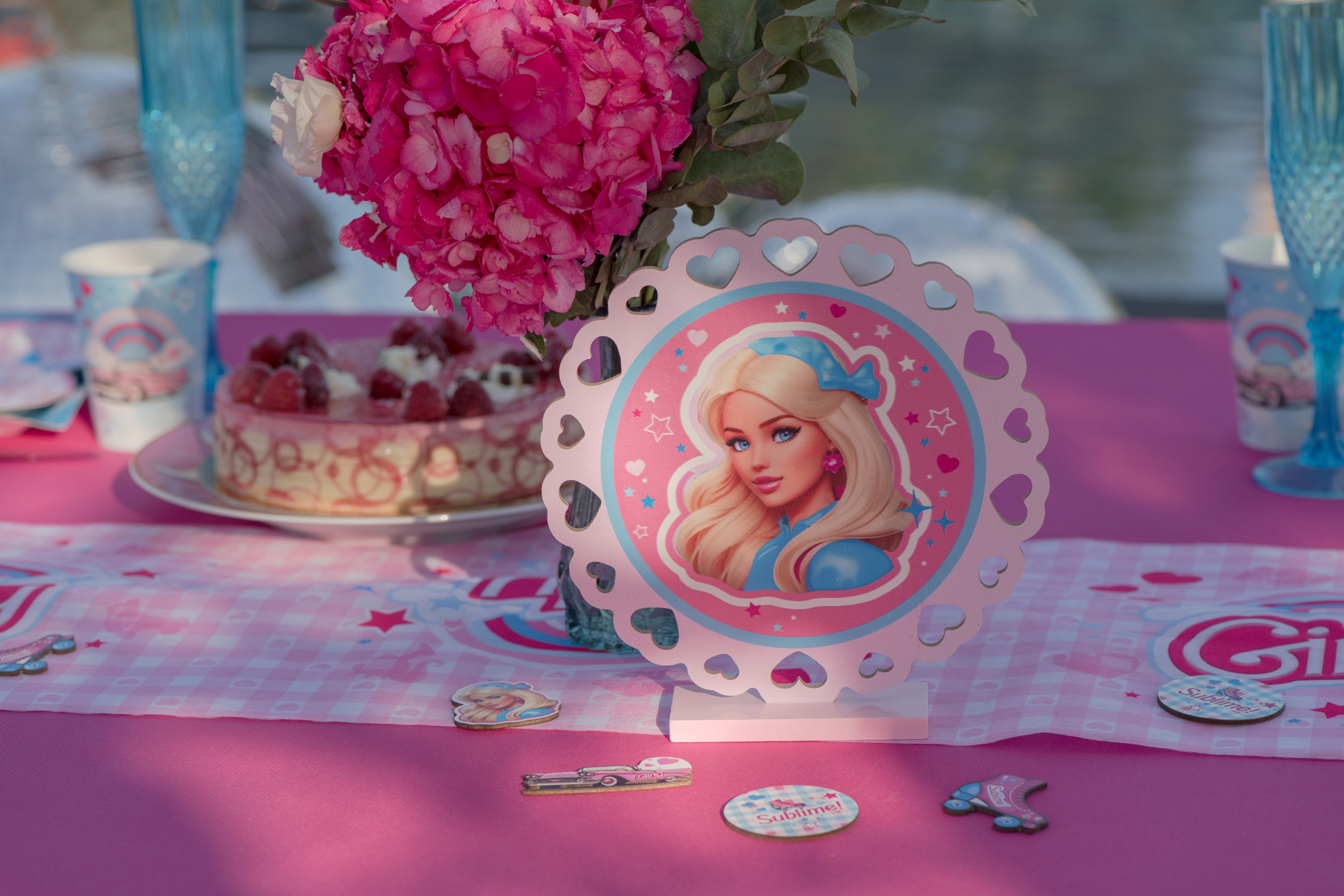 Leute, Person, Glasur, Blumenstrauß, Geburtstagstorte