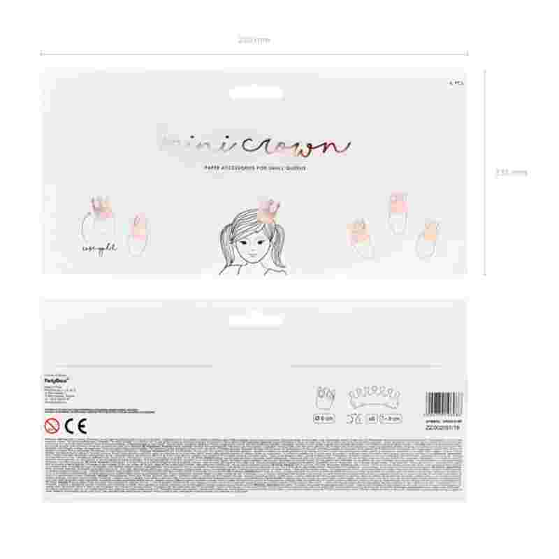 Kindergeburtstag-Partyhuete_Mini_Krone_Rose_Gold_6_Stk_1