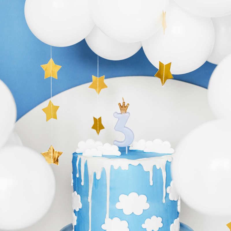 Kindergeburtstag-Zahlenkerze_Zahl_3_mit_Krone_Blau_1