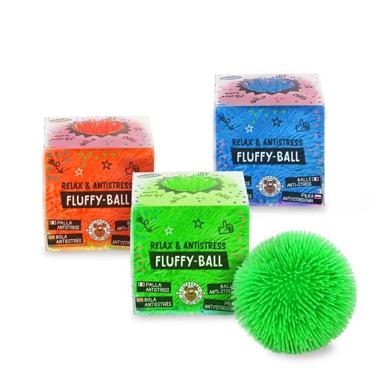 Fluffy Ball, Stressball, Drückball, Gummikugel, Grüne Ball