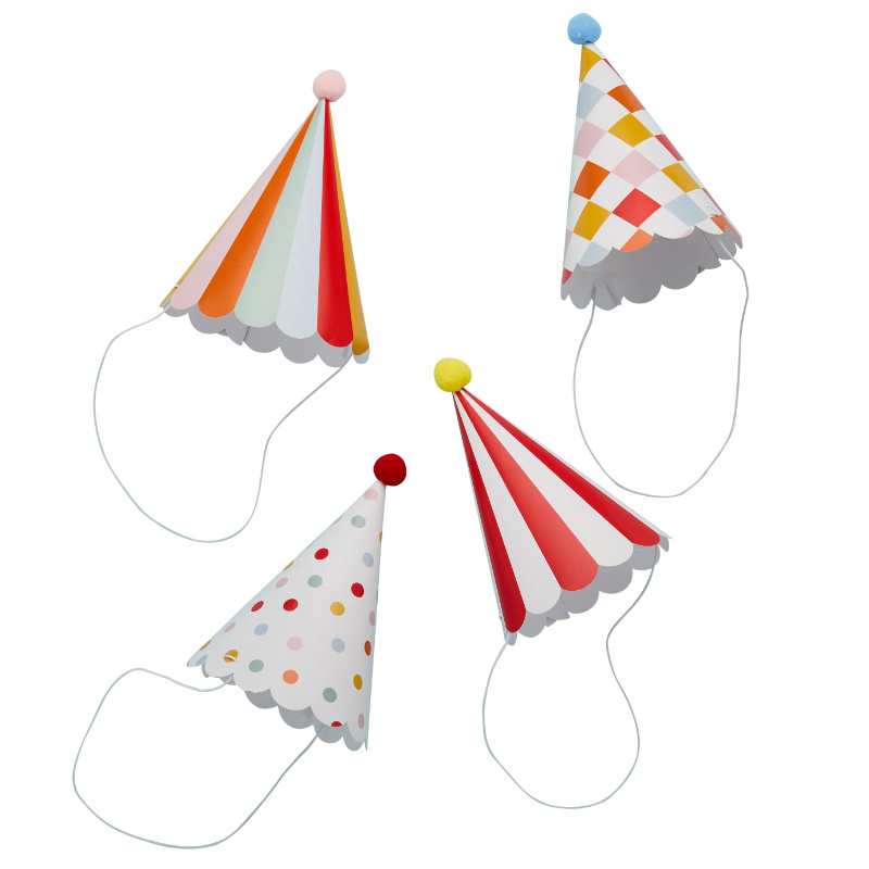 Partyhüte Lustiger Zirkus, 8 Stk.