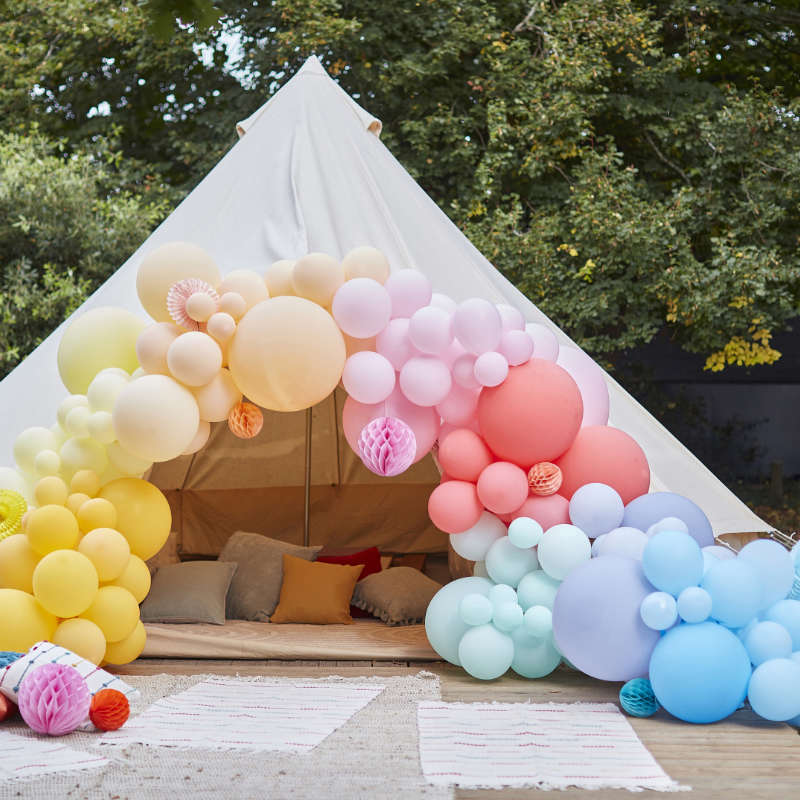 Kindergeburtstag-Ballonbogen_Pastell_Mix_1
