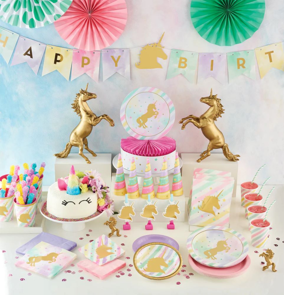 kinderparty 8-golden-unicorn-pappteller-23cm-27Xr87YxIlJKU1_(6)