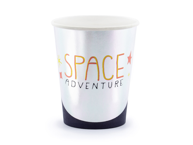 Papper, Becher, Space Adventure, Becher mit Muster, Kunststoffbecher