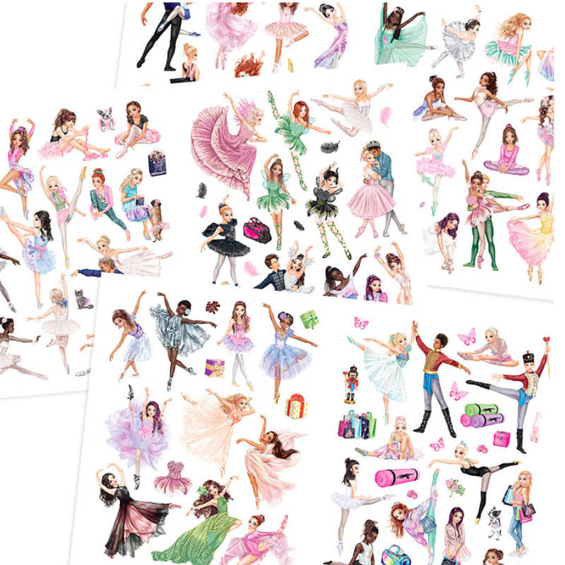 Kindergeburtstag-Stickerbuch_Top_Model_Ballet_1