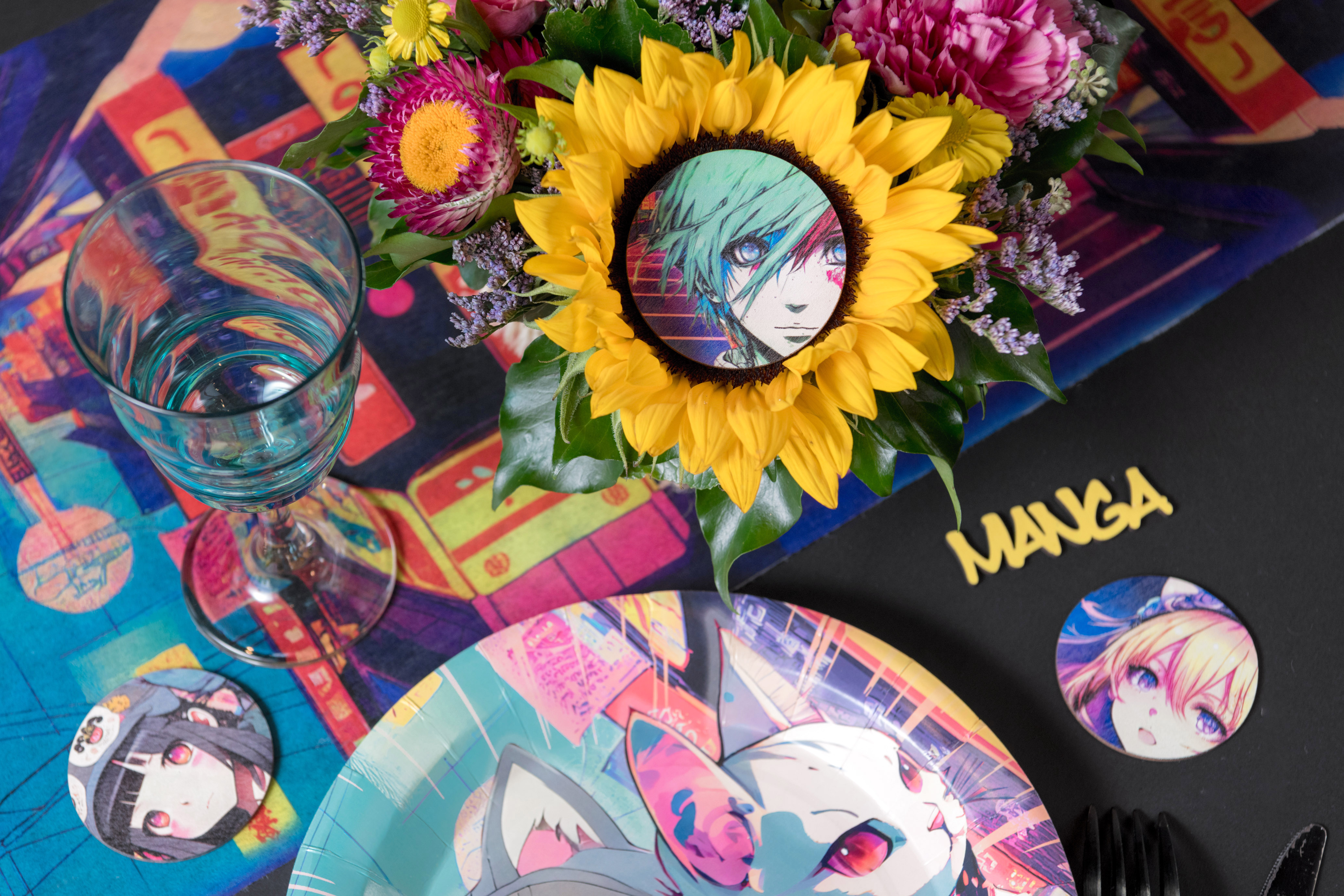 Blume, Blumen-Arrangement, Blumenstrauß, Glas, Gänseblümchen