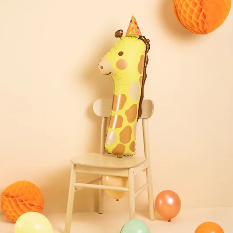 kinderparty Folienballon_1_Giraffe1_partydeco