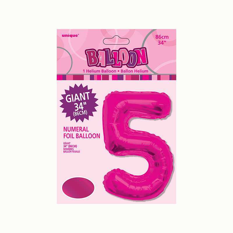 Kindergeburtstag-Folienballon_Zahl_5_metallic_pink_1_Stk_1
