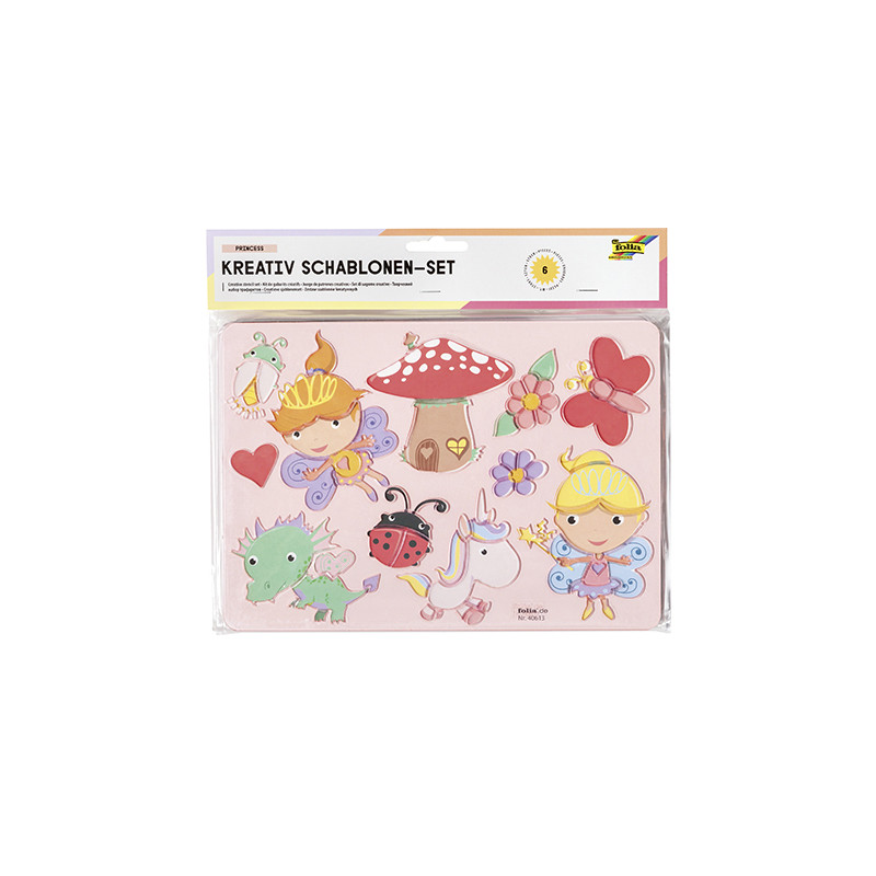 Kindergeburtstag-Schablonen-Set-Prinzessin-1