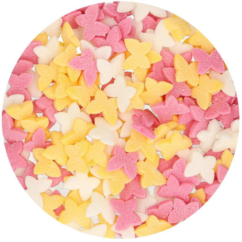 Funcakes Zuckerstreusel Schmetterlinge Mix, 50 g