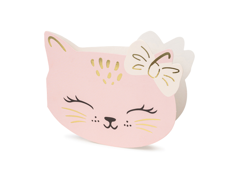 pink cat, cat mask, face mask, bow, cute