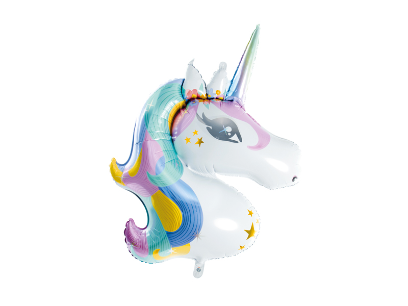 Einhorn Luftballon, Luftballon Einhorn, Hologramm Unicorn, Geburtstag Dekoration, Sterne Muster
