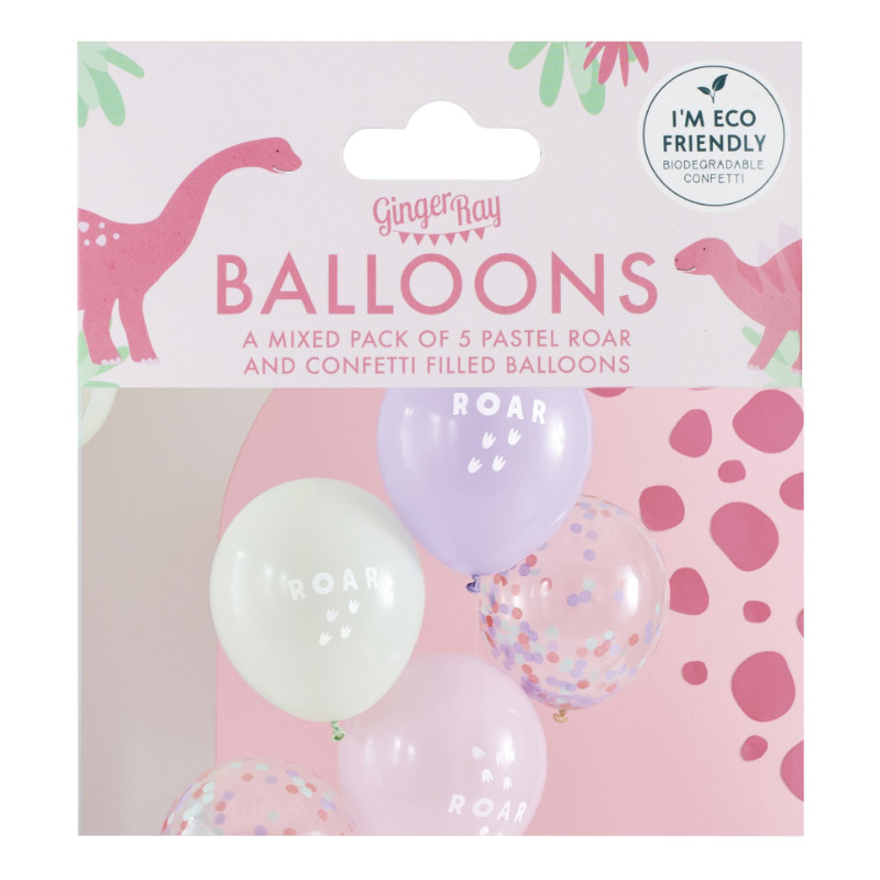 Kindergeburtstag-Luftballons_Dino_Maedchen_5_Stk_1