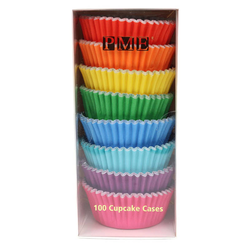 Muffinförmchen Regenbogen Mix Set 100 Stk.