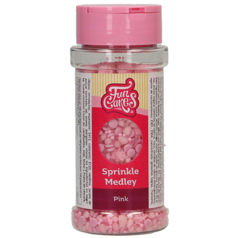 Kindergeburtstag-Funcakes-Zuckerstreusel-Medley-Rosa-2