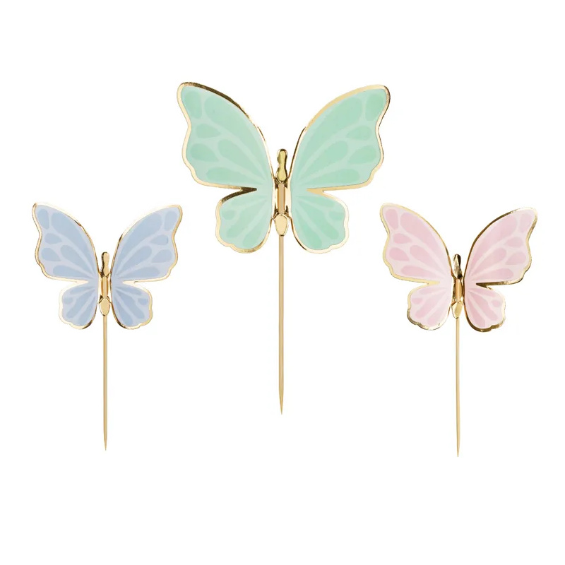 Kindergeburtstag-Cake-Topper-Schmetterling