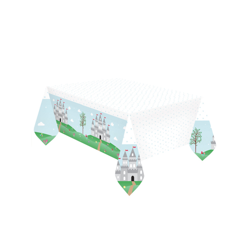Kindergeburtstag-Tischdecke-Ritter-und-Prinzessin