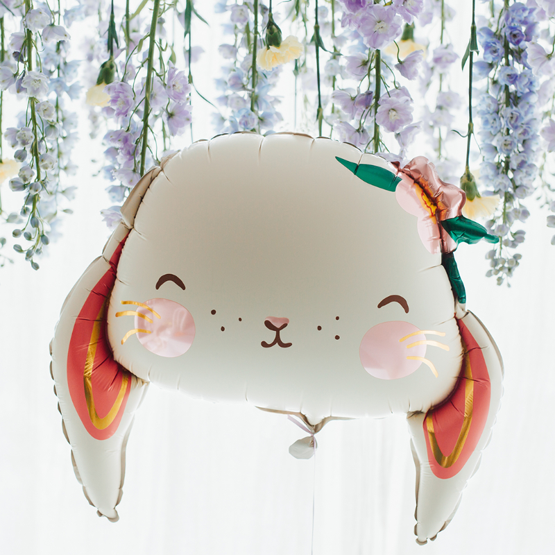 kinderparty Folienballon_Hase_Frhling_partydeco2