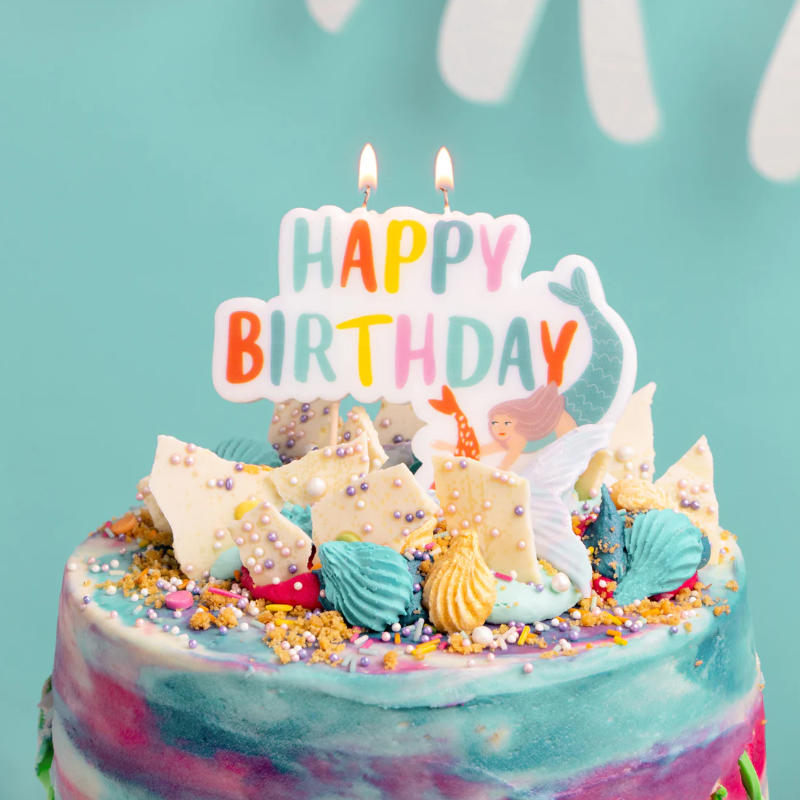 Kindergeburtstag-Geburtstagskerze_Meerjungfrau_1