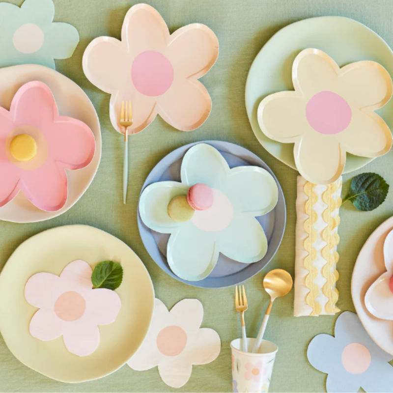 Kindergeburtstag-Teller-Meri-Meri-Ganseblumchen