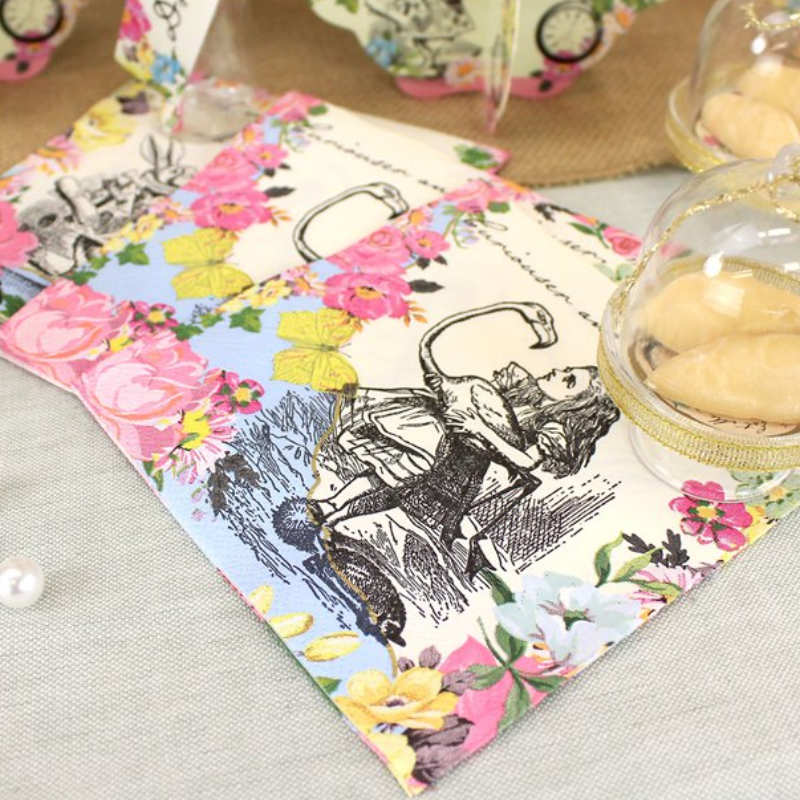 Kindergeburtstag-Servietten_Alice_im_Wunderland_20_Stk_1