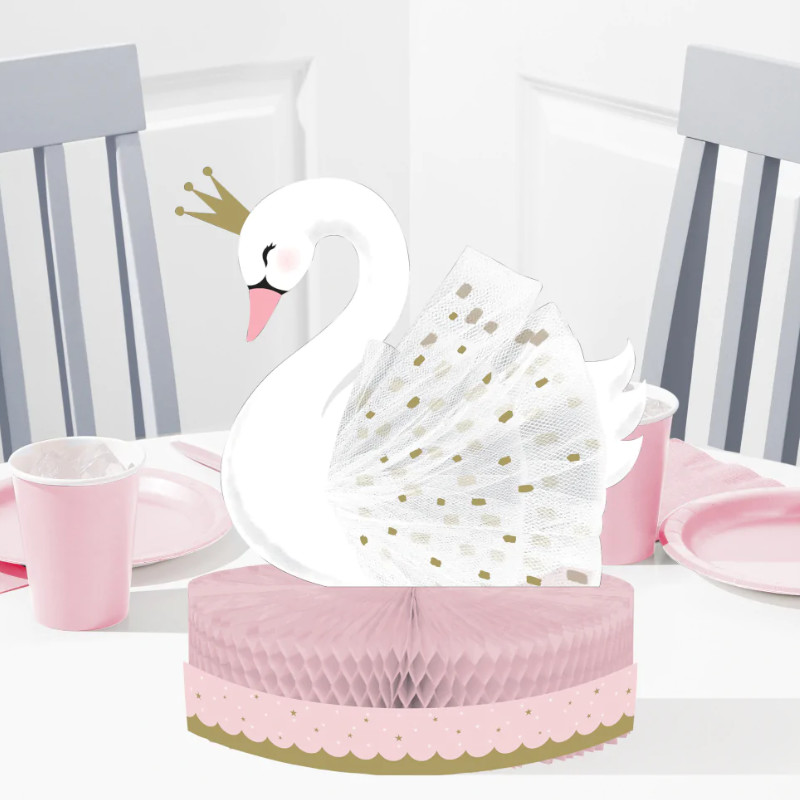 Kindergeburtstag-Tischaufsteller_Schwan_mit_Krone_1