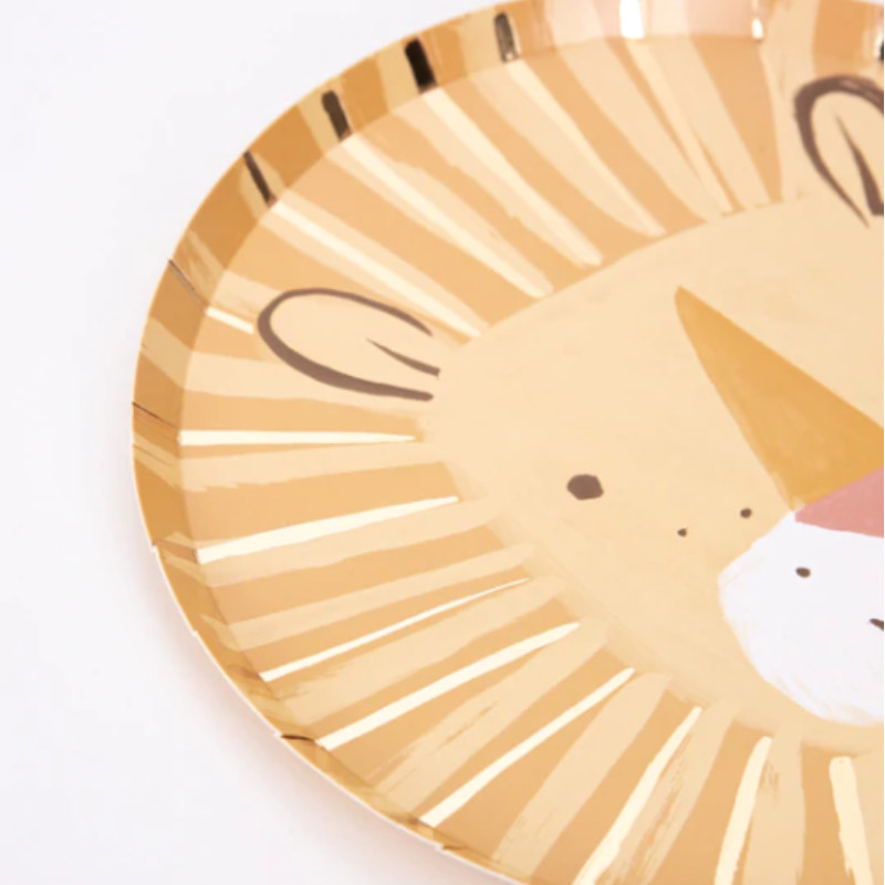 Teller Meri Meri Löwe, 8 Stk.