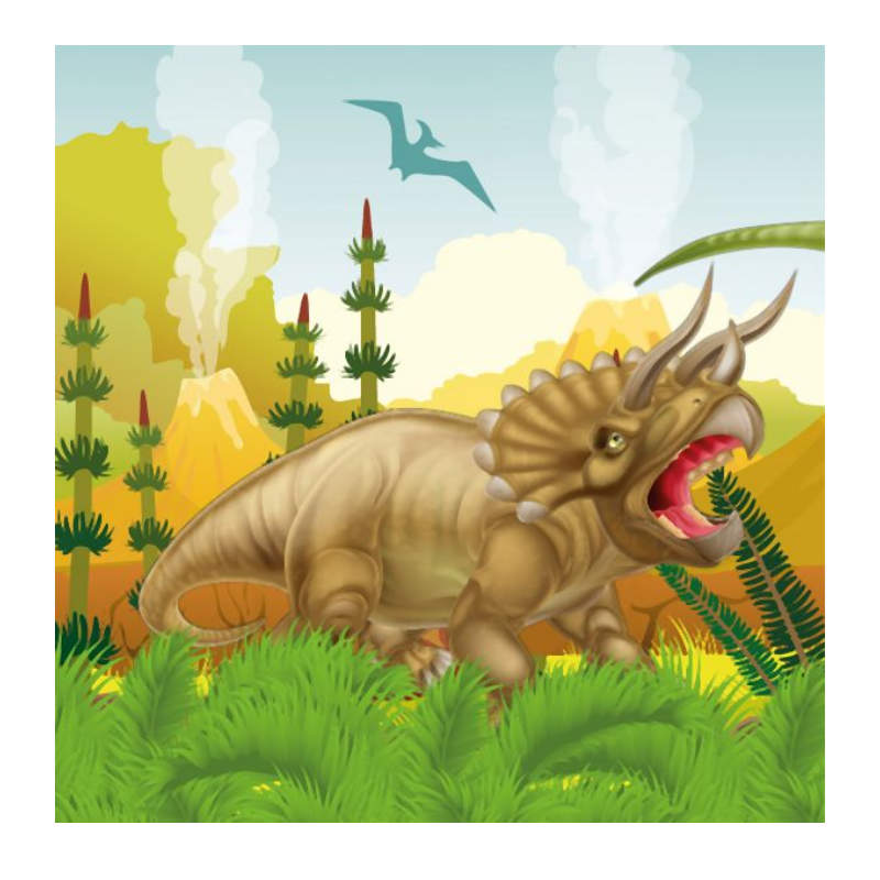 Kindergeburtstag-Servietten_Dinosaurier_Alarm_20_Stk_1