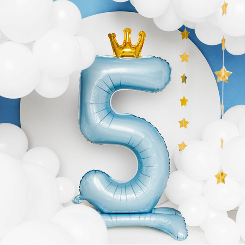 Kindergeburtstag-Folienballon_stehend_Zahl_5_hellblau_1