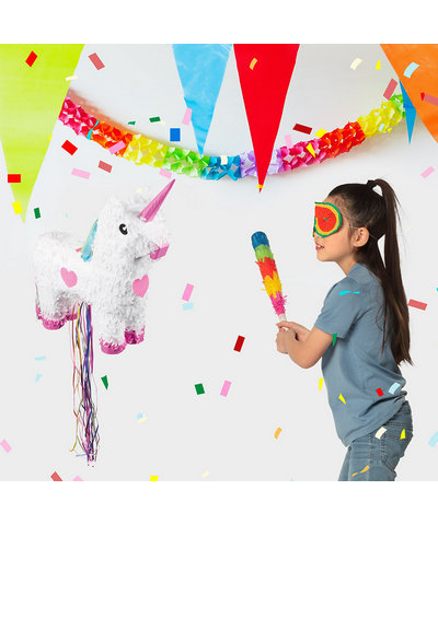 Luftballon, Einhorn, Konfetti, Zuckerstift, Maske