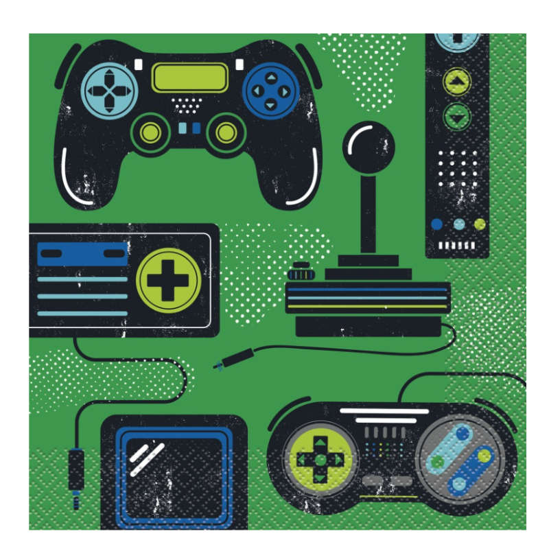 Servietten Gamer Party, 16 Stk.