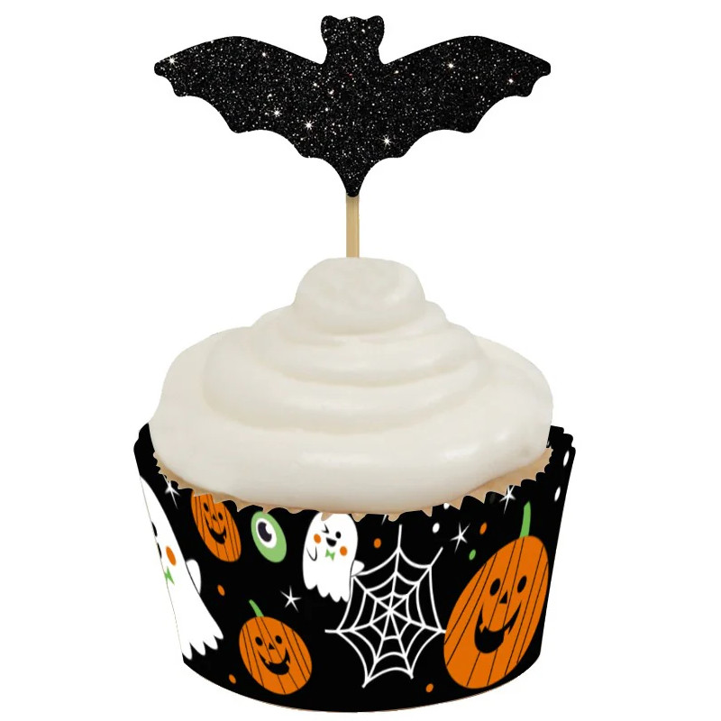 Kindergeburtstag-Partypicker-Fledermaus-Glitzer-2