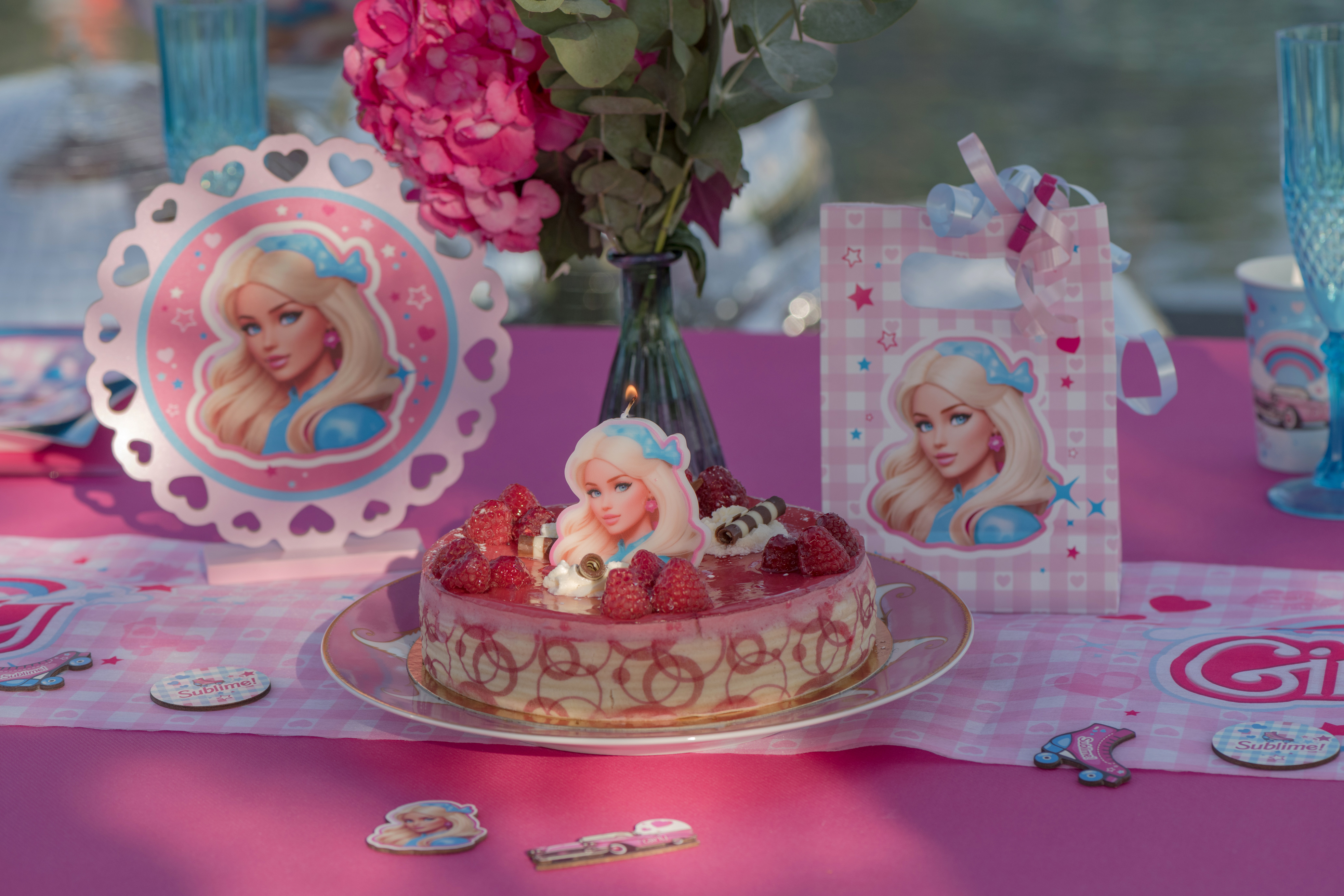 Leute, Person, Glasur, Geburtstagstorte, Party