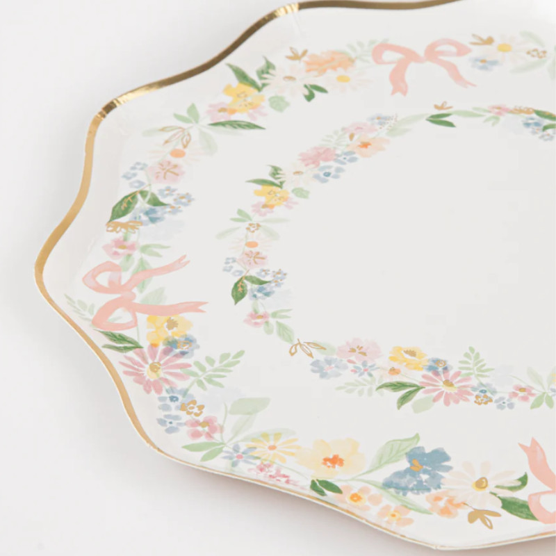 Kindergeburtstag-Teller-Meri-Meri-Blumenmuster-2