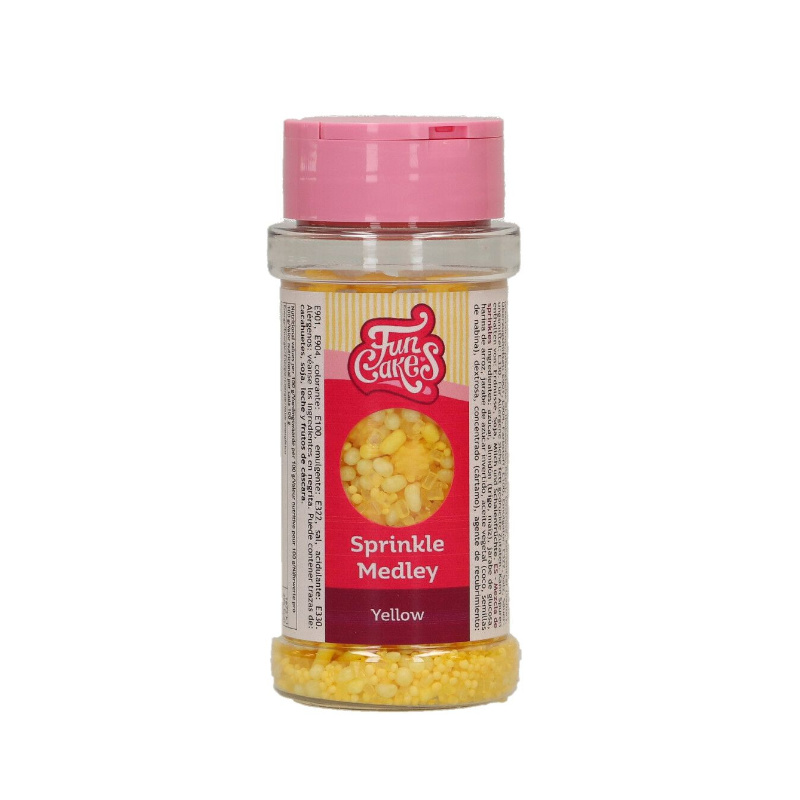 Kindergeburtstag-Funcakes-Zuckerstreusel-Medley-Gelb-2