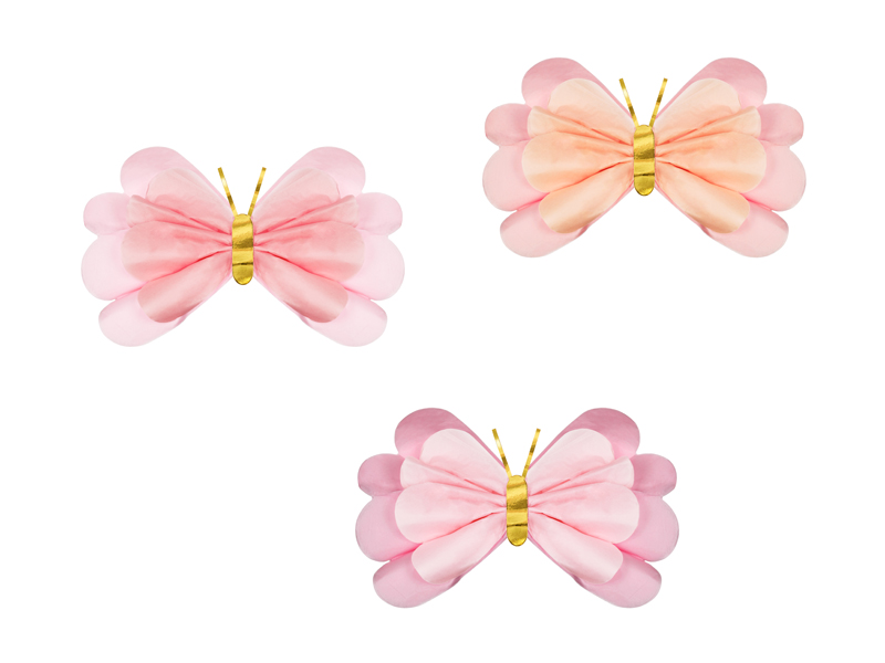 Schmetterling, Schleife, Pink, Gummi-Butterfly, Dekoration