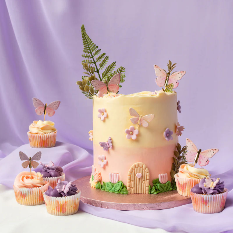 Kindergeburtstag-Cake-Topper-Schmetterlinge-2