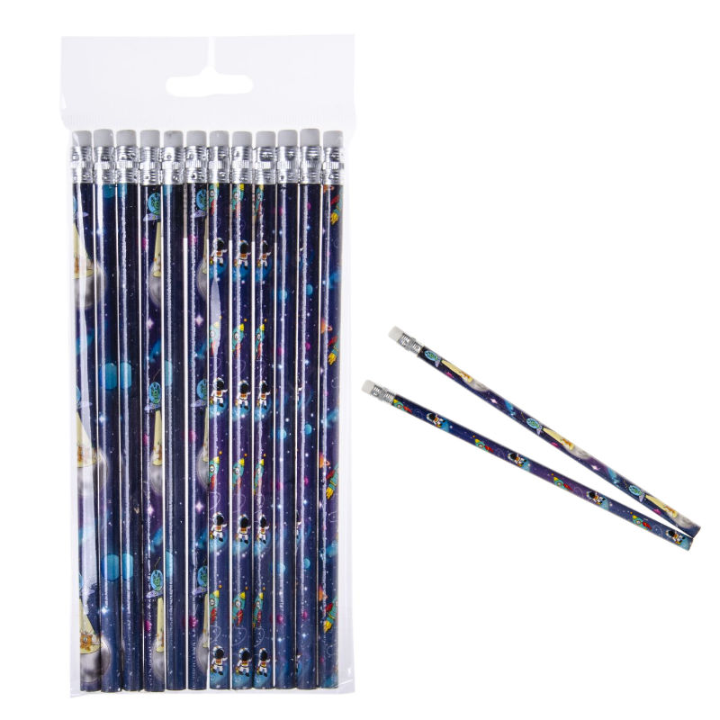 Kindergeburtstag-Bleistifte_Weltall_12_Stk