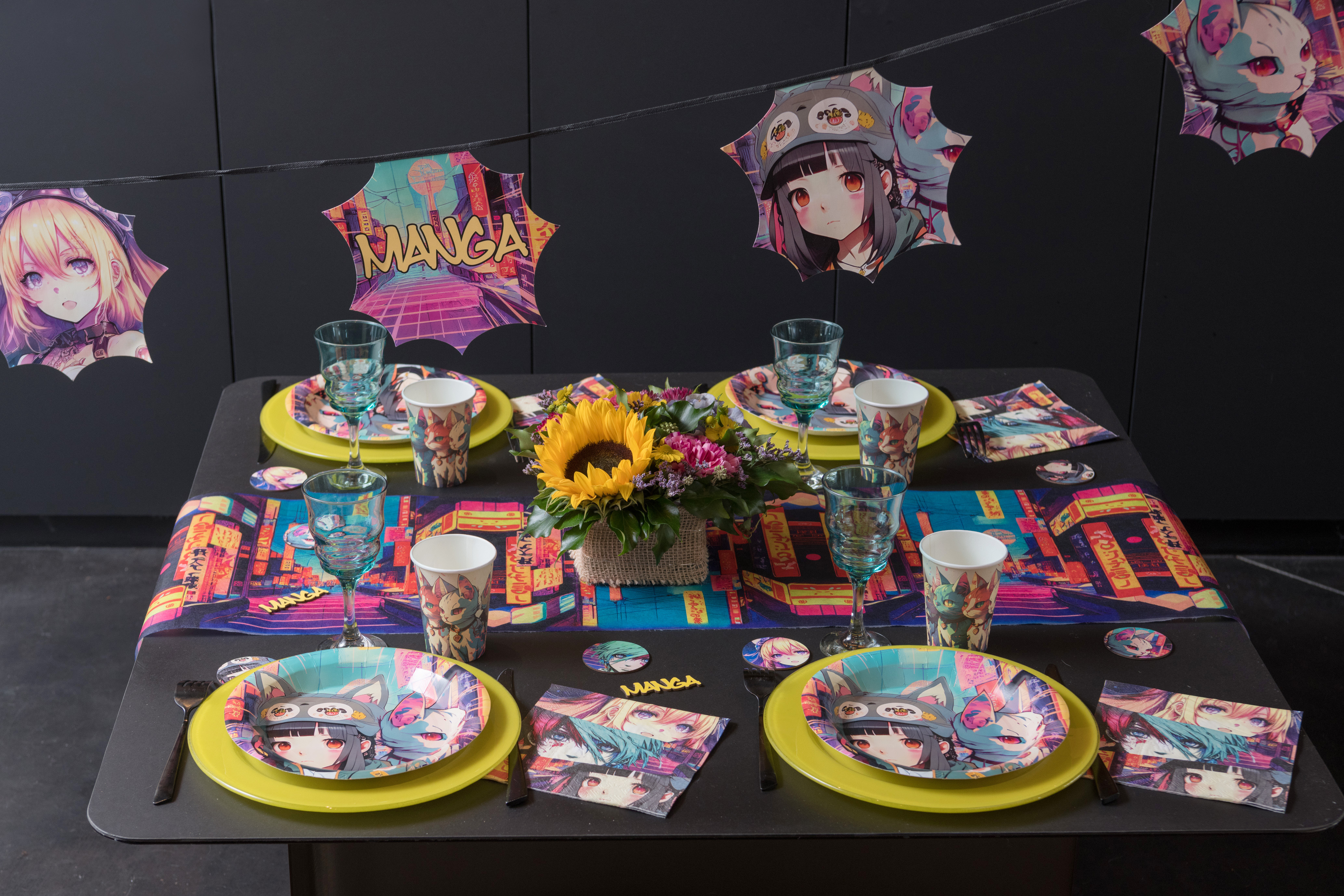 Tabelle, Tischplatte, Esstisch, Leute, Blumen-Arrangement