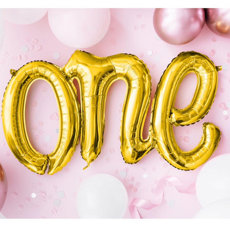 Kindergeburtstag-Folienballon_One_Gold_1