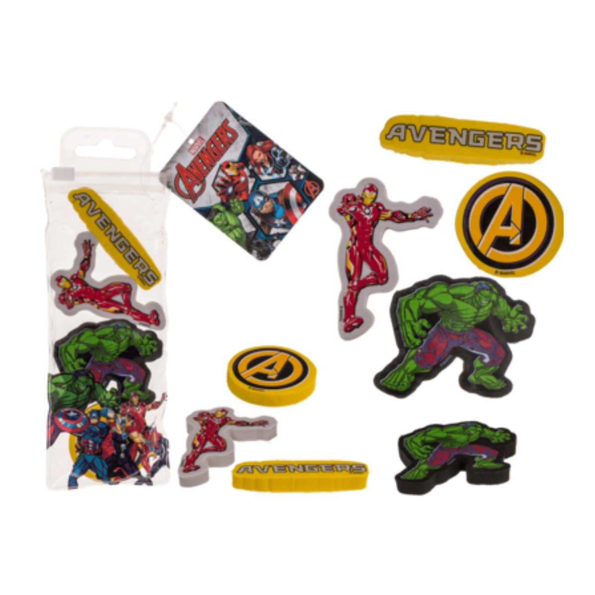 Kindergeburtstag-Radiergummi-Set-Avengers