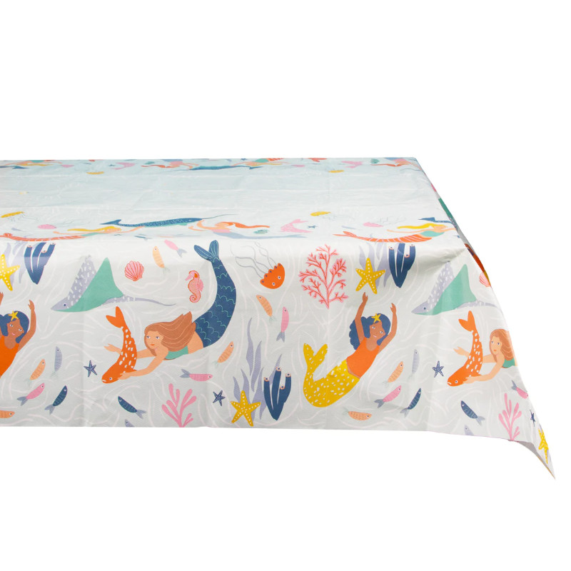 Kindergeburtstag-Tischdecke_Meerjungfrau_1