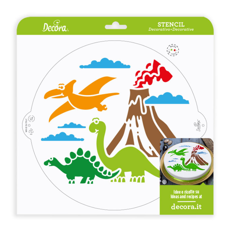 Kindergeburtstag-Schablone_Dinosaurier_Muster_1