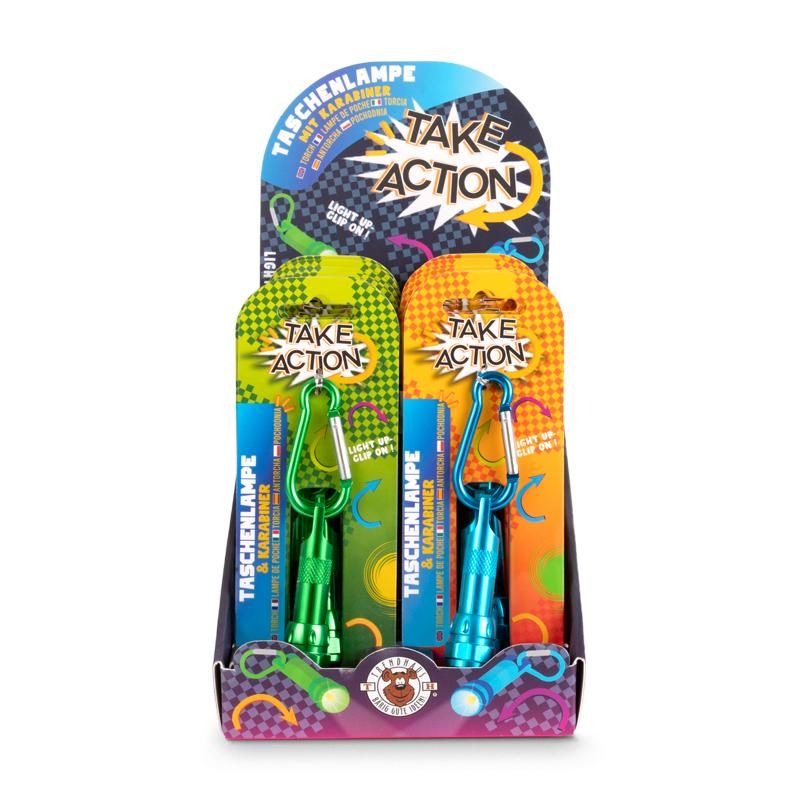 Taschenlampe, Schlüsselanhänger, Karabiner, LED, Licht”