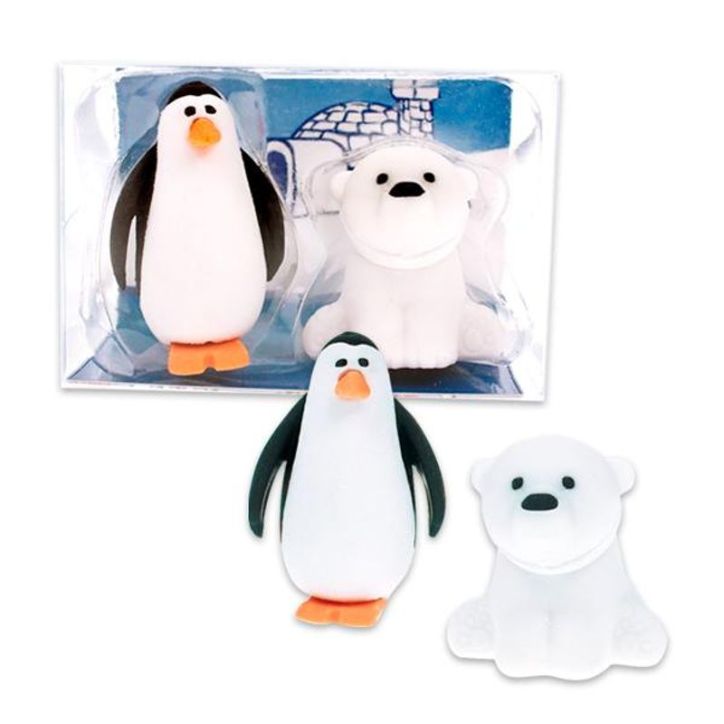 Kindergeburtstag-Radierer-Polartiere