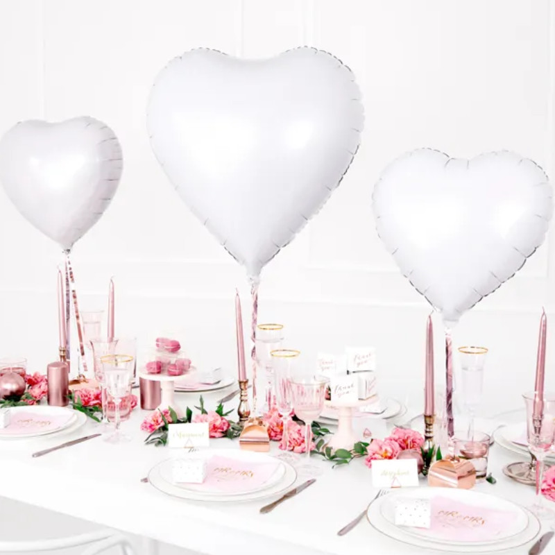 Kindergeburtstag-Folienballon-Herz-Silber-2