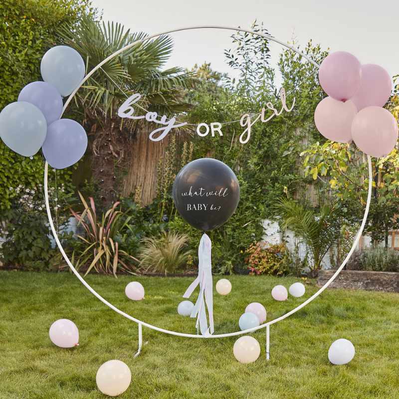 Kindergeburtstag-Raumdekoration-Ballon-Set-Gender-Reveal-3