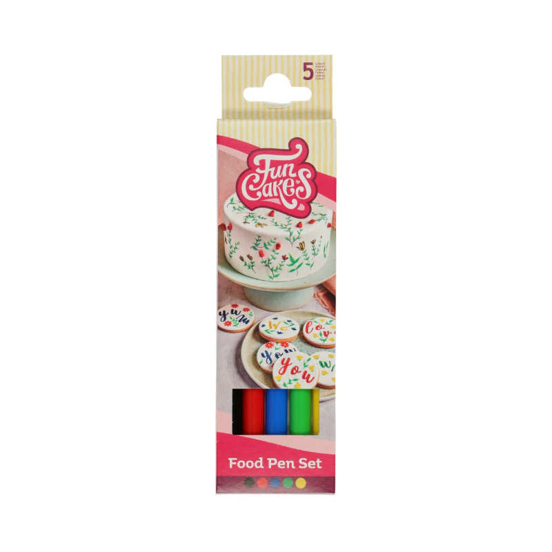 Funcakes Lebensmittelstift Set, 5tlg.
