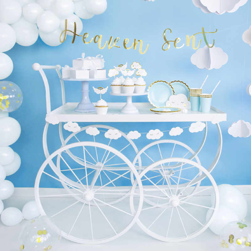 Kindergeburtstag-Banner_Taufe_Heaven_Sent_Gold_1